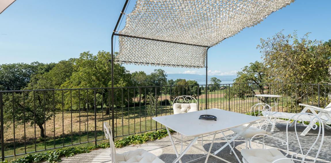 Located a few kilometers outside the lakeside town of Evian