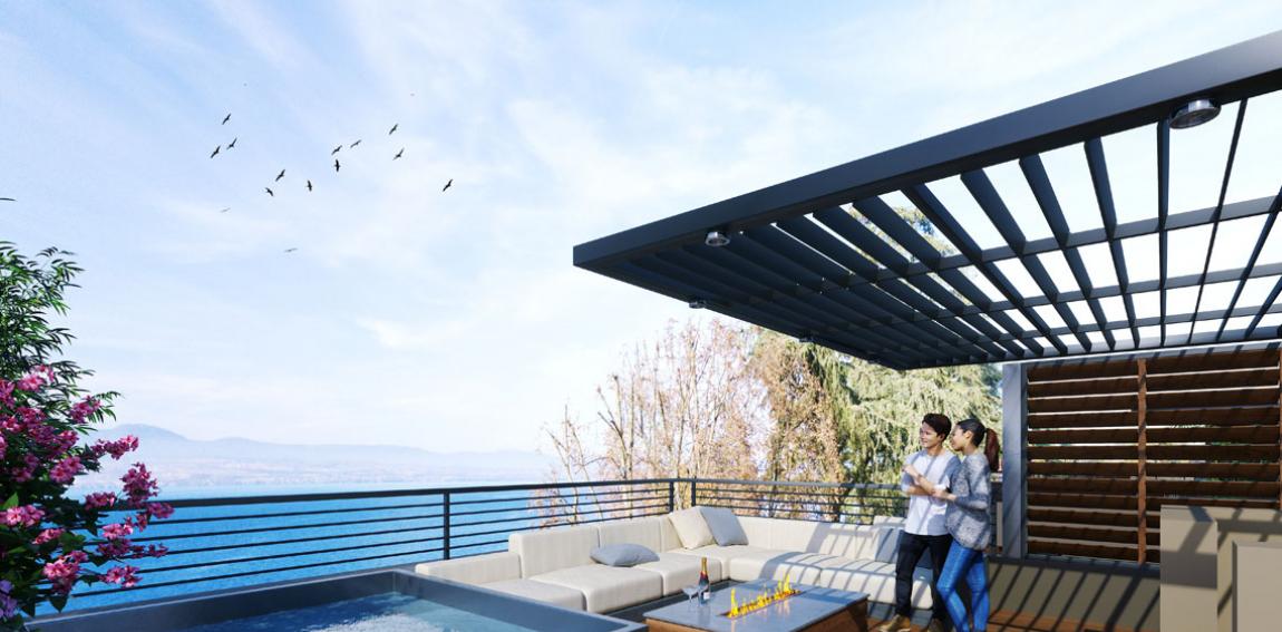 Les villas de rives, Thonon les Bains.