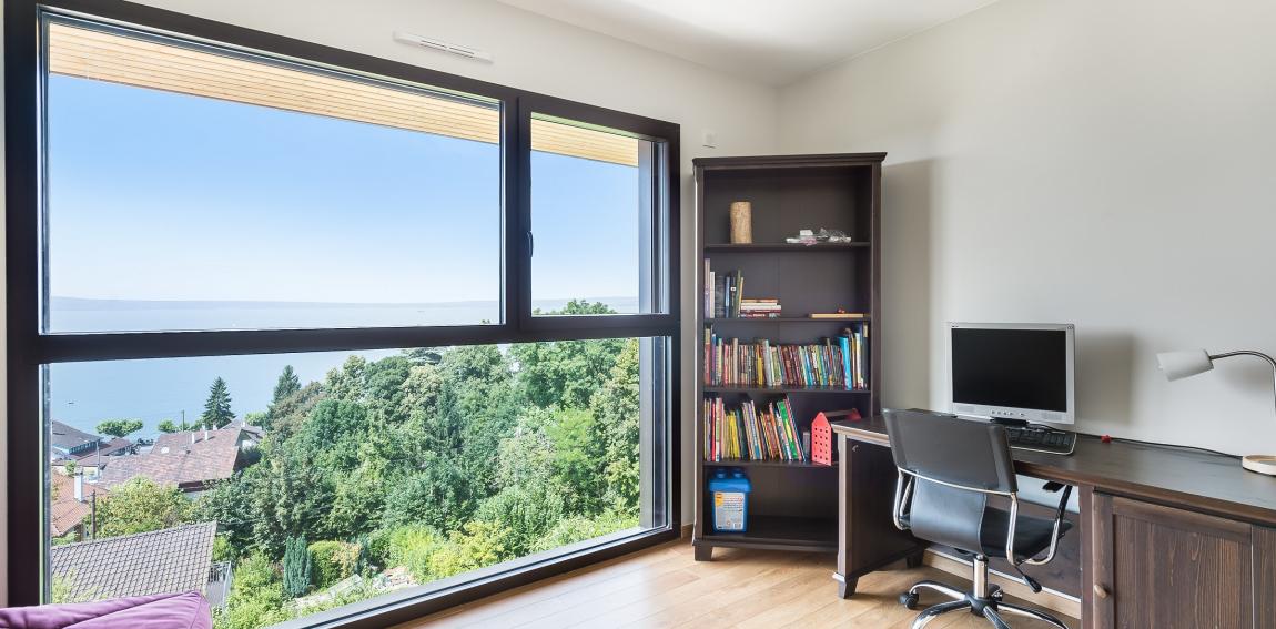 Next to the golf court of Evian