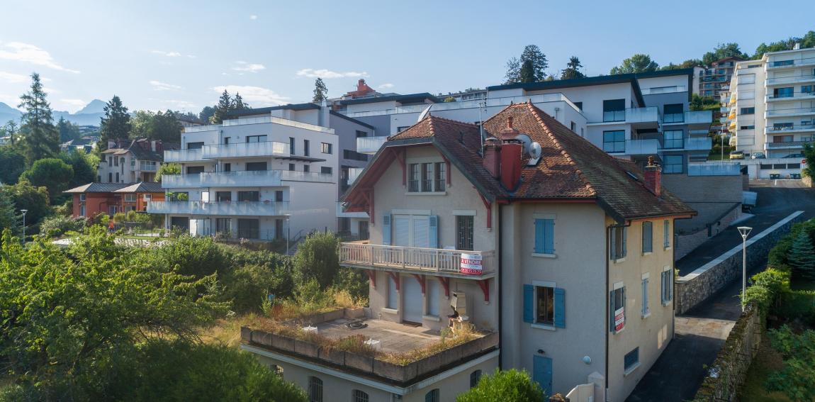 Vue lac Evian les Bains