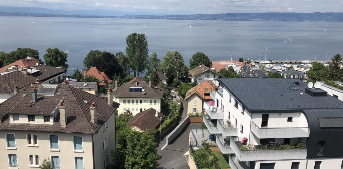 Evian Lausanne vue lac